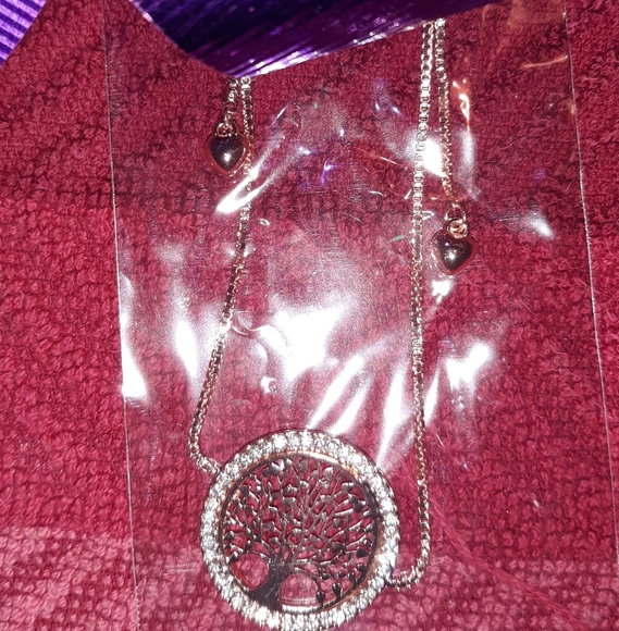 Rose gold Tree Of Life Adjustable Bracelet NEW Crystal Rhinestone  Charm - Picture 4 of 10